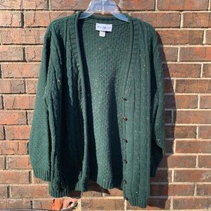 Vintage white stag cardigan